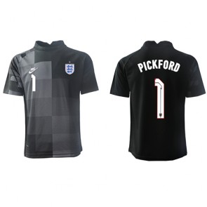 Lacne Muži Futbalové dres Anglicko Jordan Pickford #1 Brankarsky  MS 2022 Krátky Rukáv - Domáci